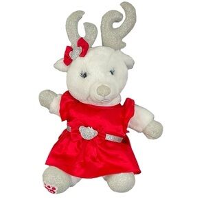 Build-A-Bear Workshop Collectible Reindeer 17” Plush Stuffed animal glittery
